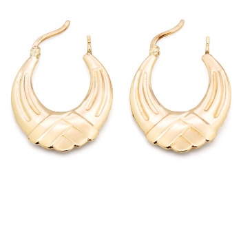 9ct gold 2.2g Hoop Earrings
